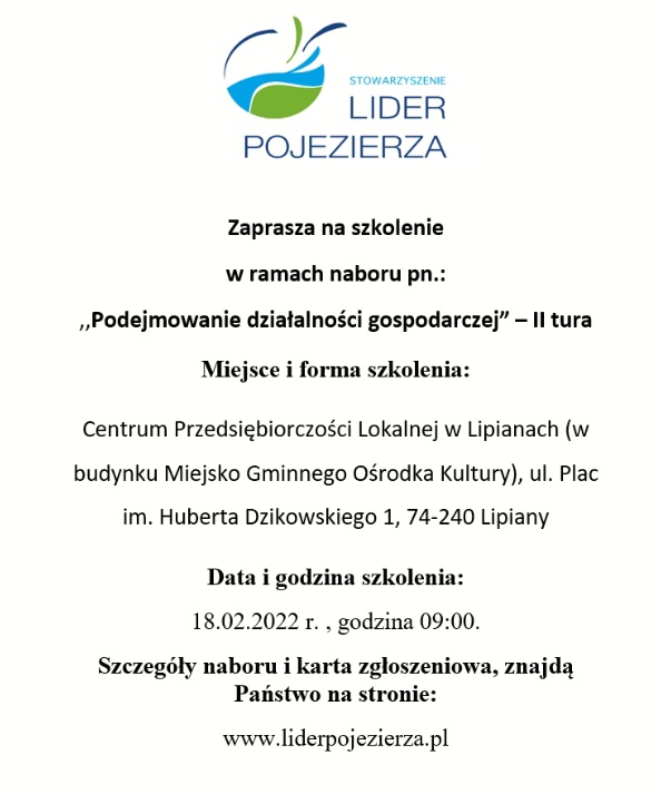 Nabór na szkolenie "Podejmowanie działalności gospodarczej"