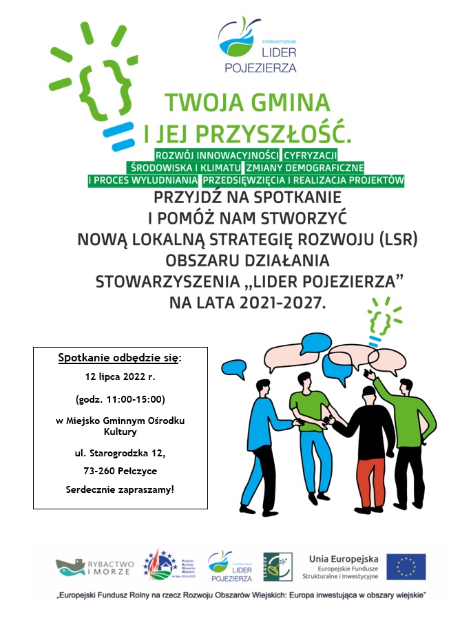 Spotkanie w sprawie nowej LSR - "Lider Pojezierza" - zapraszamy na spotkanie