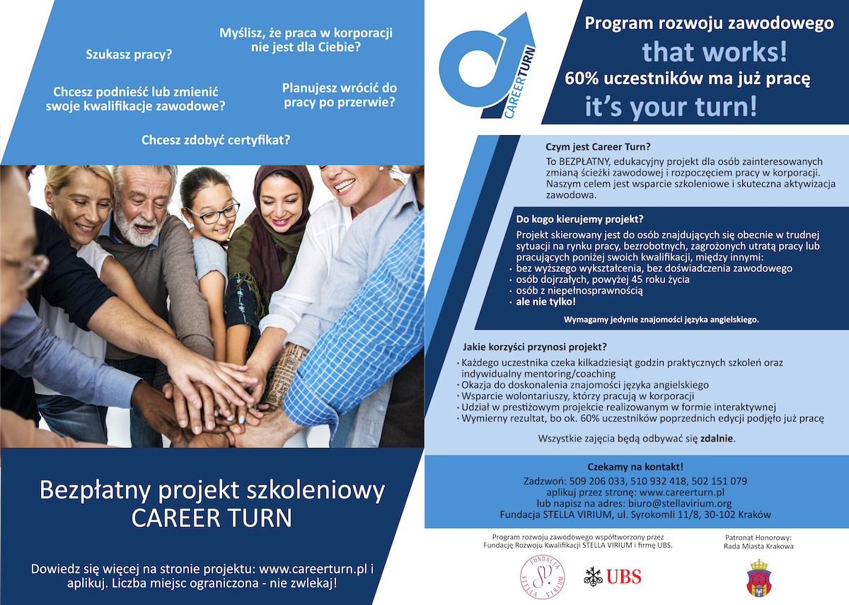 Projekt wsparcia zawodowego Career Turn