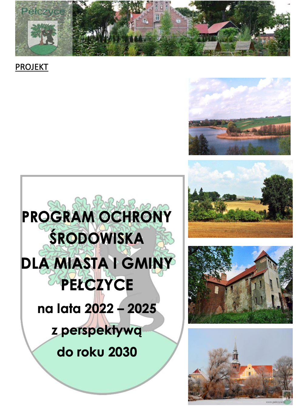 Program Ochrony Środowiska dla MIASTA I GMINY PEŁCZYCE na lata 2022 – 2025 z perspektywą do roku 2030