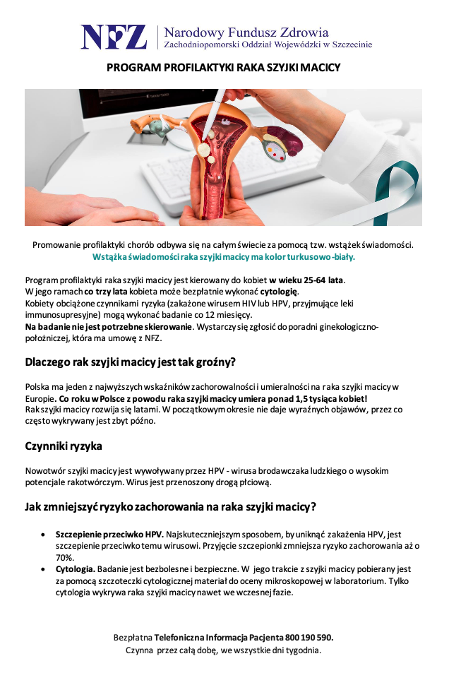 PROGRAM PROFILAKTYKI RAKA SZYJKI MACICY 